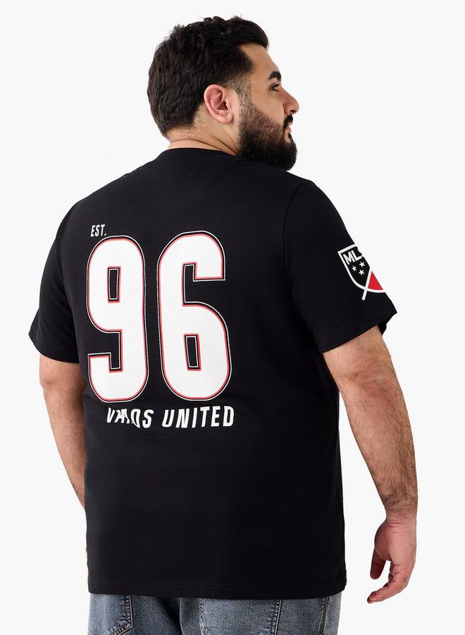 Maxim Men Regular Fit Crew Neck Short Sleeves D.C United Print T-shirt - Image 3